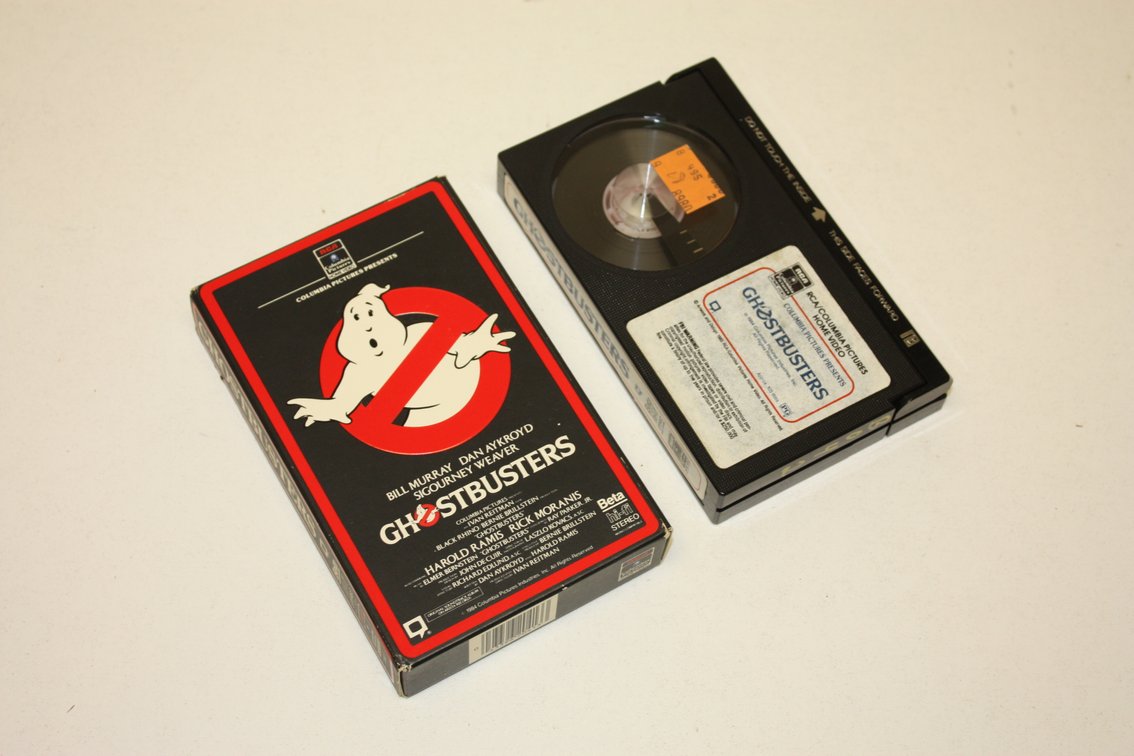 RARE VINTAGE GHOSTBUSTERS VHS BETA HI-FI STEREO TAPE, LIKE NEW!