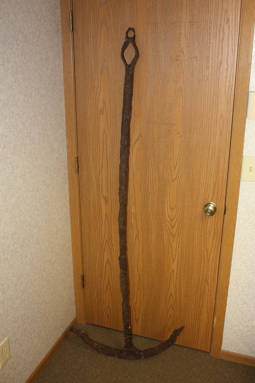 Incredible Antique 17th or 18th Century 6 feet tall Large Iron Shipwreck Ships Anchor