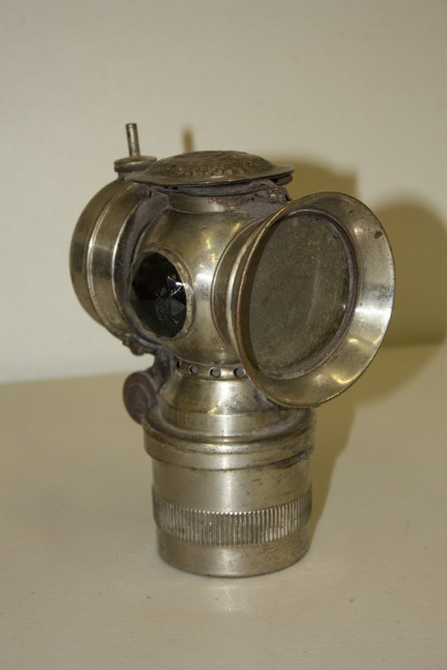 Antique Bicycle Lamp, "solar" Made by C.m. Hall of Kenosha Wisconsin