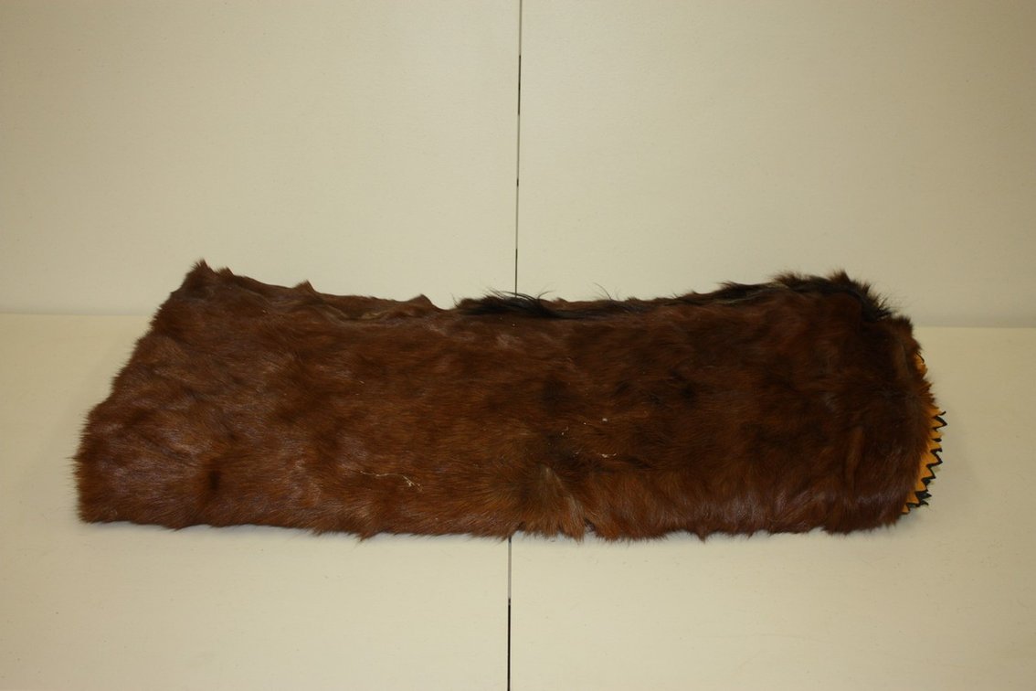 Large Antique Bear Skin Rug, Frank Martin Jr, 66in by 66in Needs Cleaning
