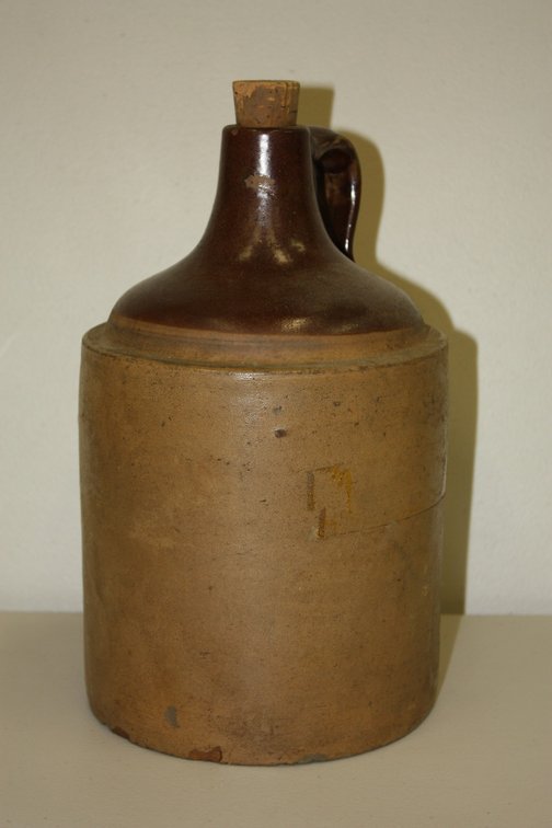 Antique Salt Glaze Red Wing Stoneware One Gallon Signed on Bottom with Cork