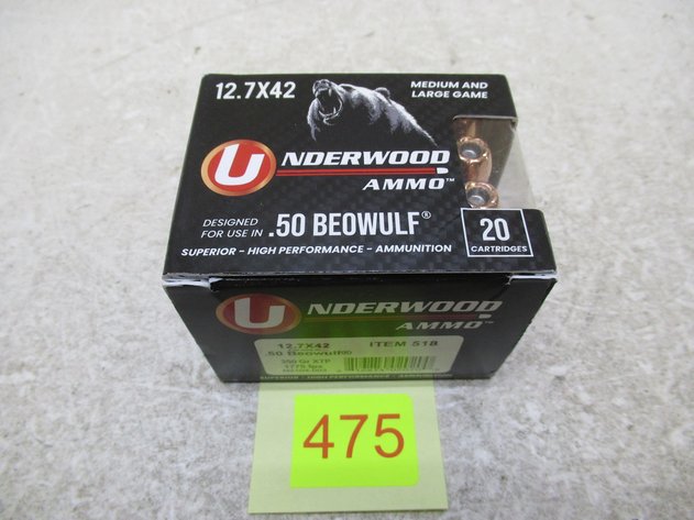 Image for Underwood 50 Beowulf Ammo