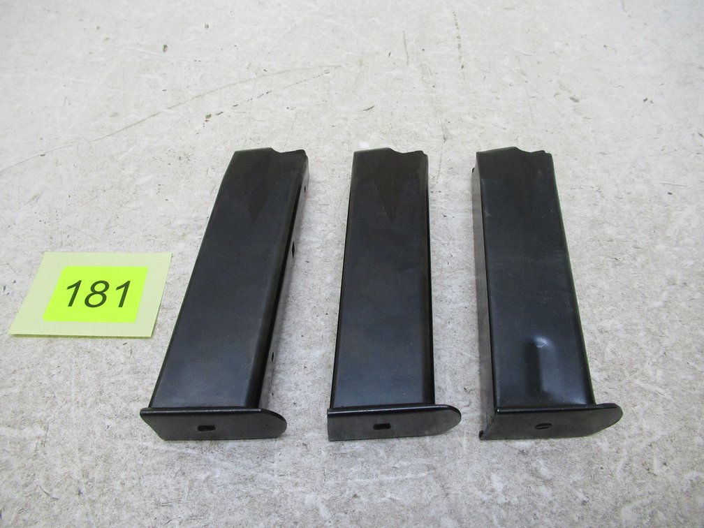 3 – 15 round Ruger P89 magazines