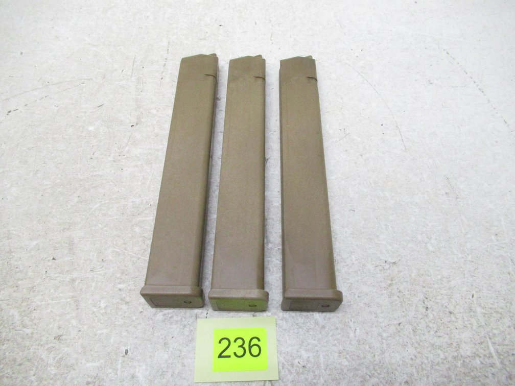 3 - 34rd Mags For Glock 9mm