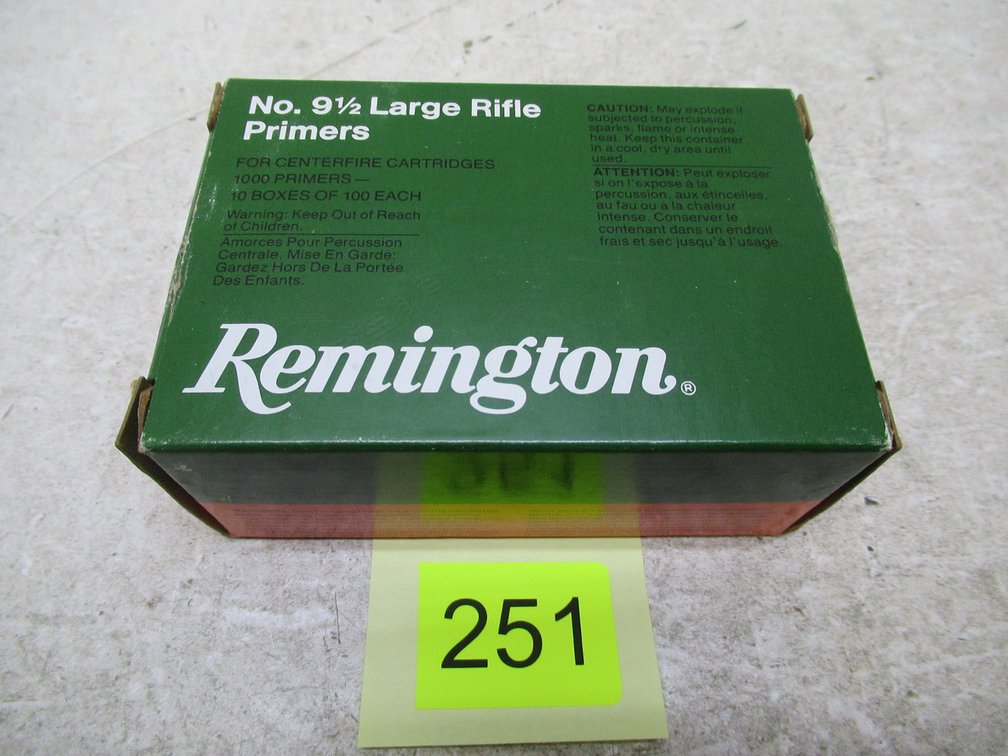 Remington No 9 1/2 Large Rifle Primers