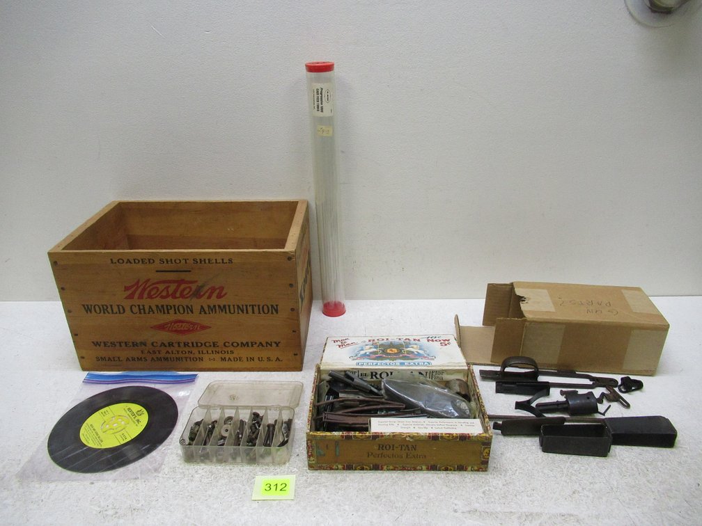 Western Ammo Crate & Misc. Gun Parts