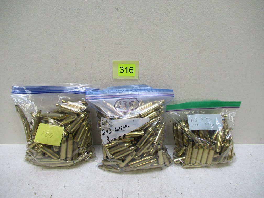 243 Win Brass