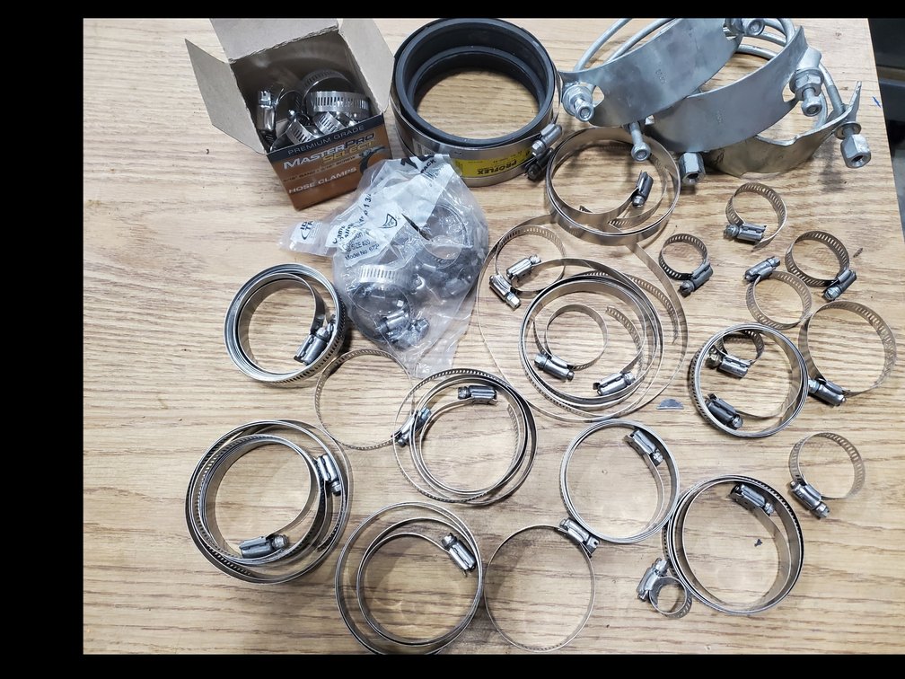 Lot 69: Assortment of hose clamps
