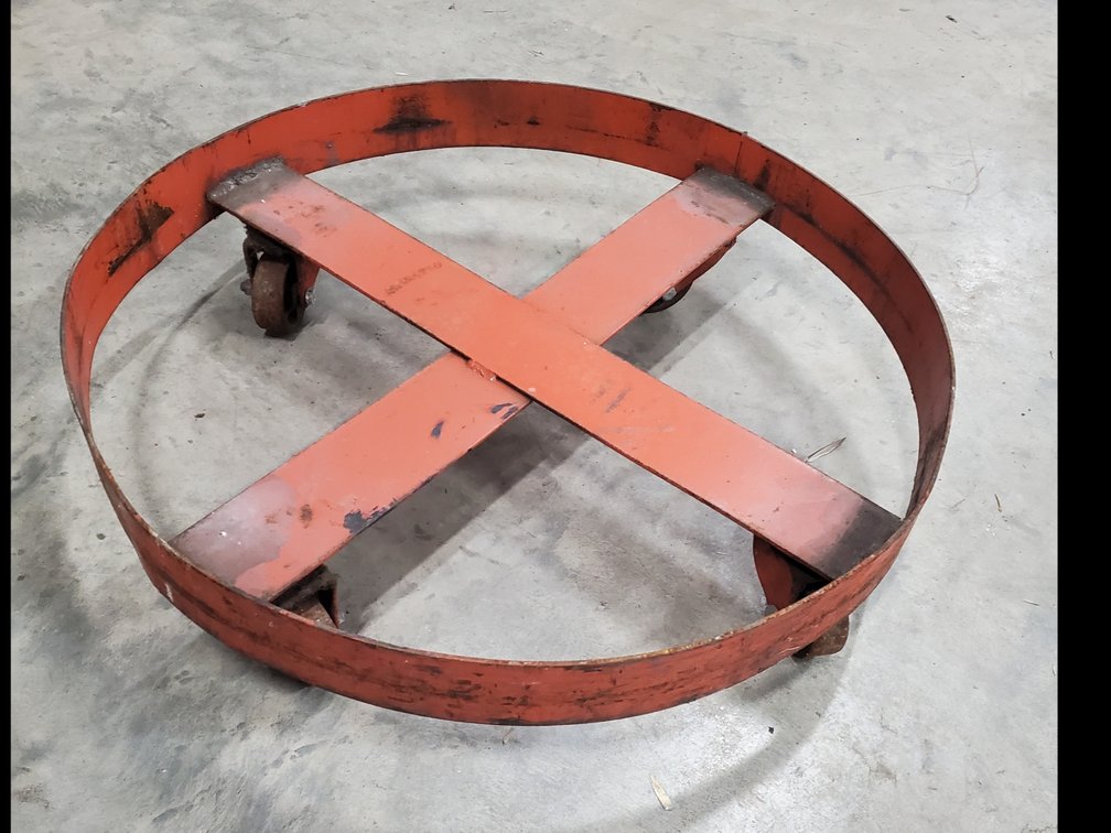 Lot 70: Meco drum cart 