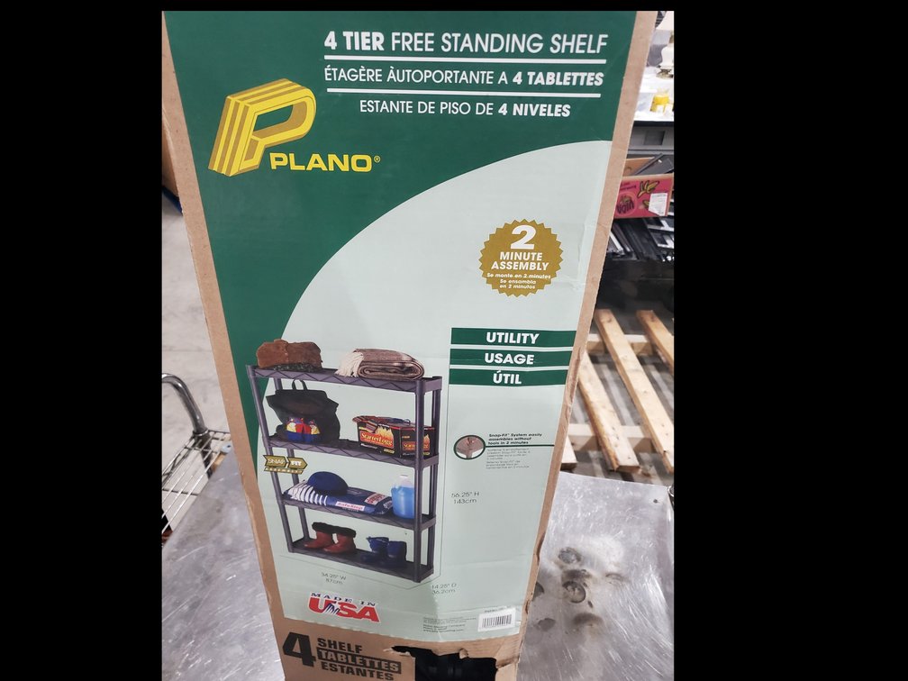 Lot 81: Poly shelf 4 tier