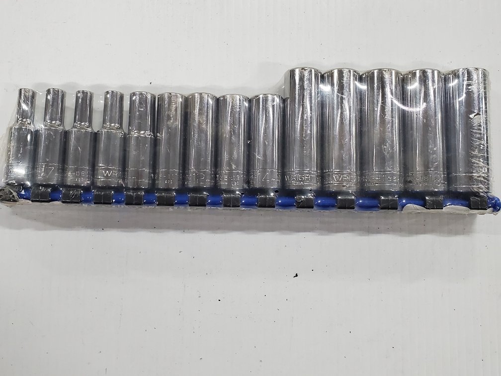 Lot 30: Wright Brand Metric 3/8 drive deep well sockets