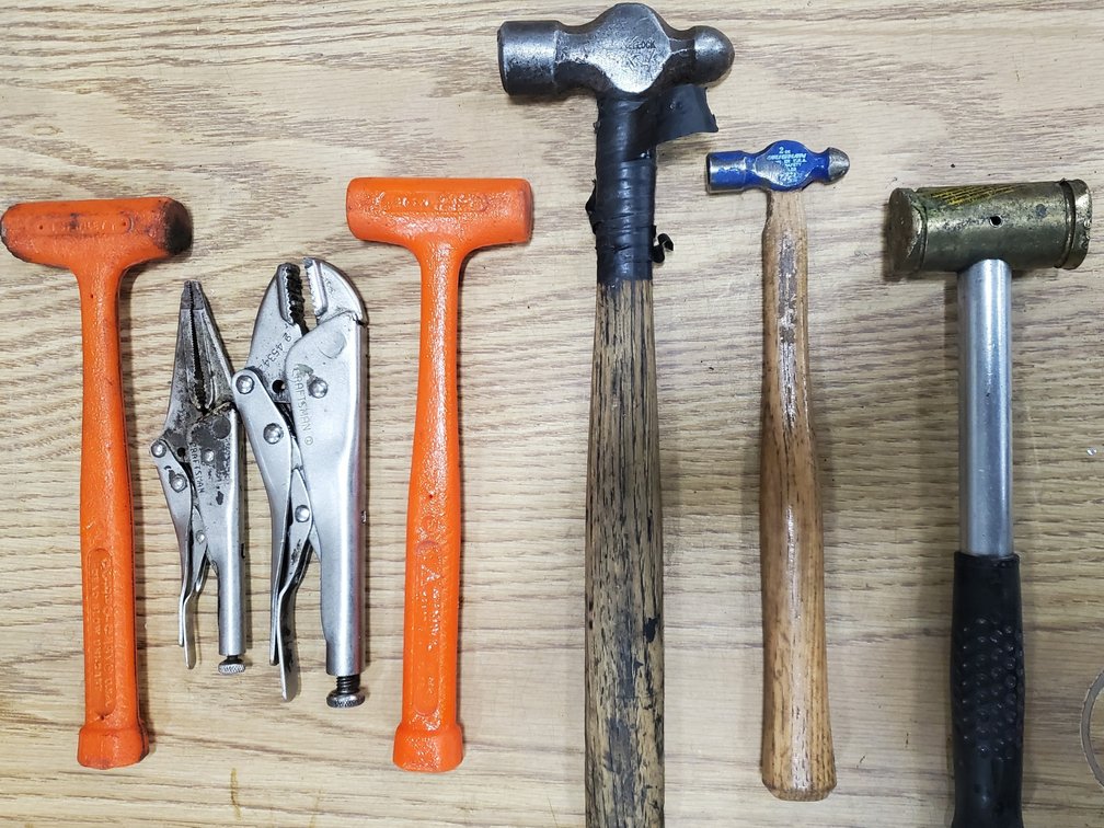Lot 41: Craftsman vise grips and hammers