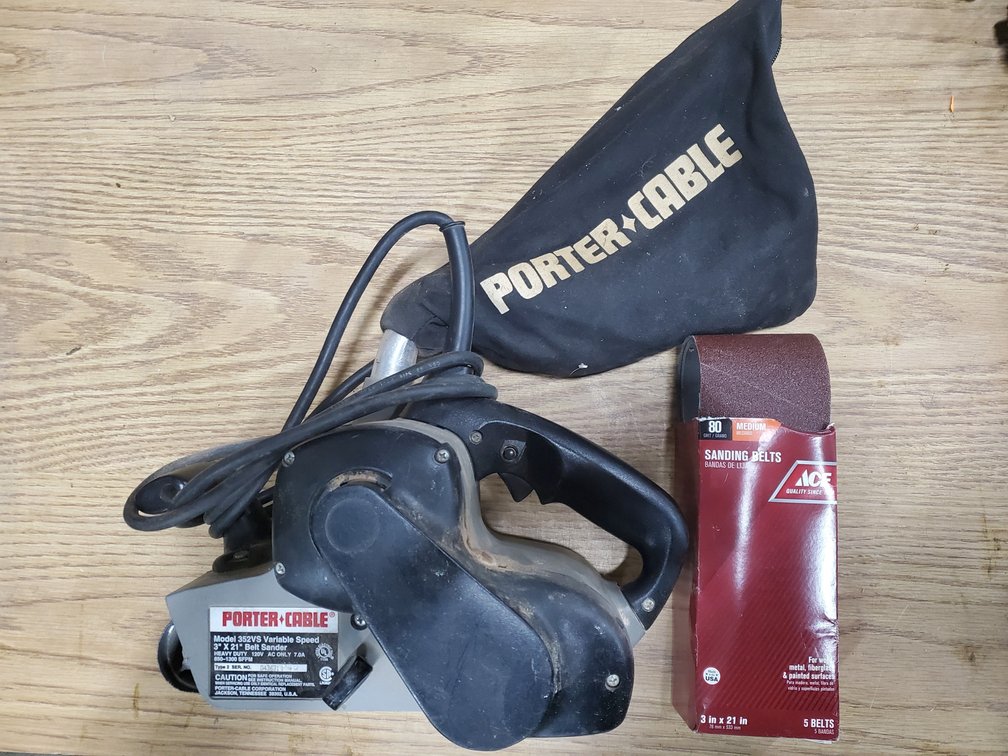 Lot 42: Porter cable HD belt sander
