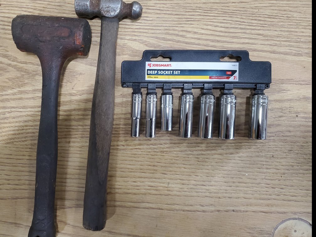 Lot 67: Sockets and hammers