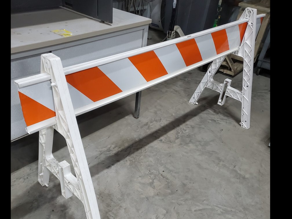 Lot 58: A frame road barricade 