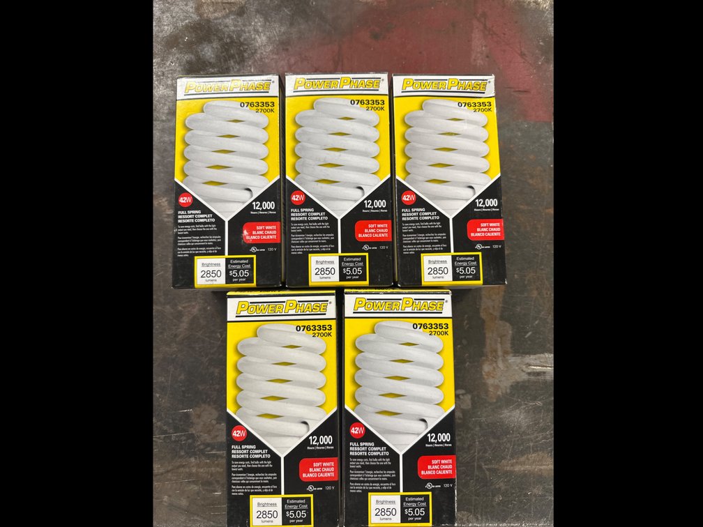 Lot 47: CFL Light Bulbs - 5-Pack