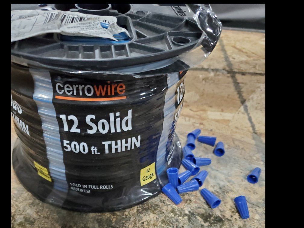 Lot 13: Electrical wire and wire nuts