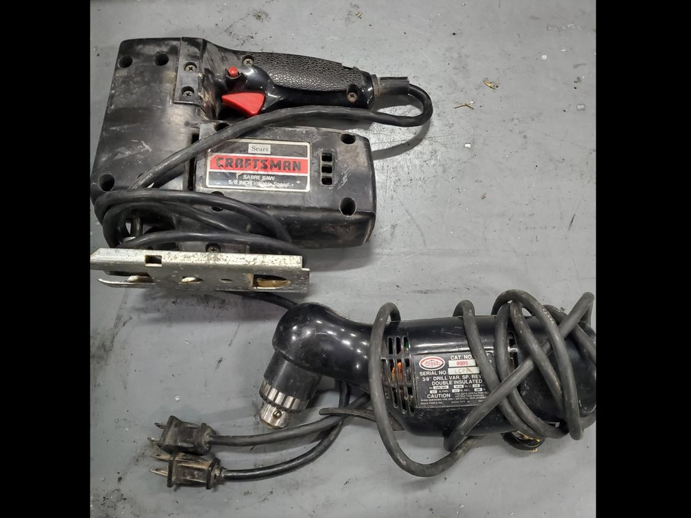 Lot 52: Jig saw and drill