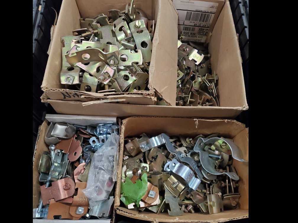 Lot 67: Assortment of strut clamps/conduit clamps