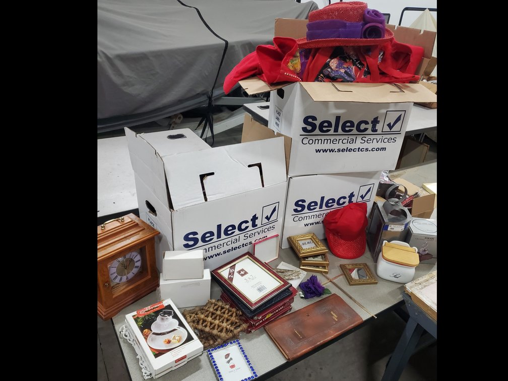 Lot 69: Table of goods