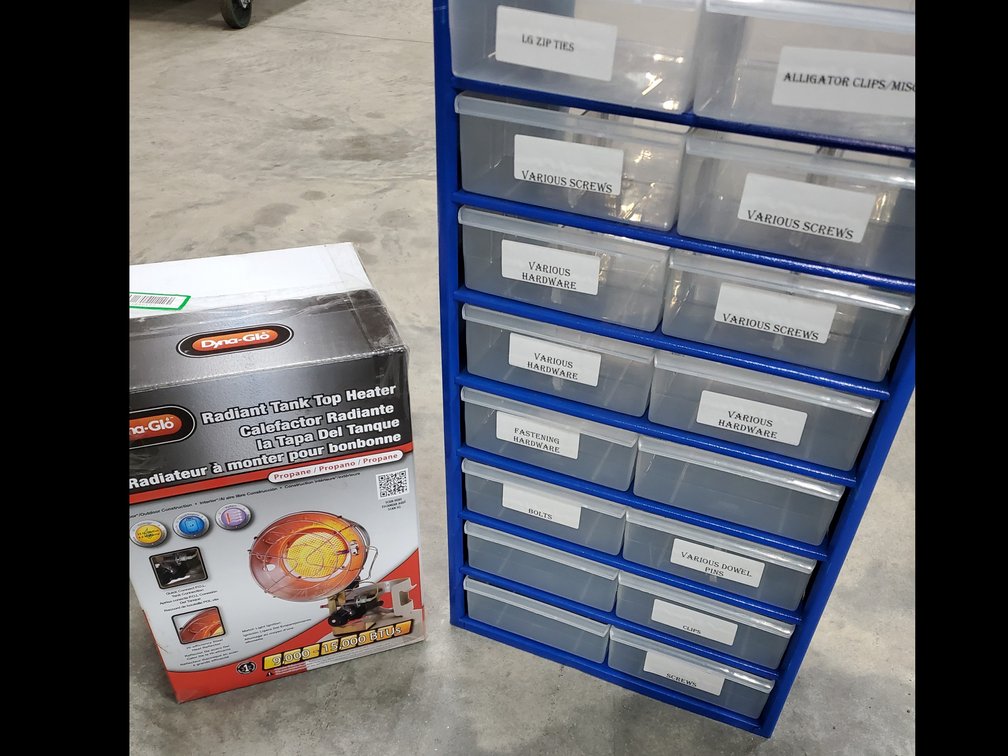 Lot 166: New lp heater with organizer