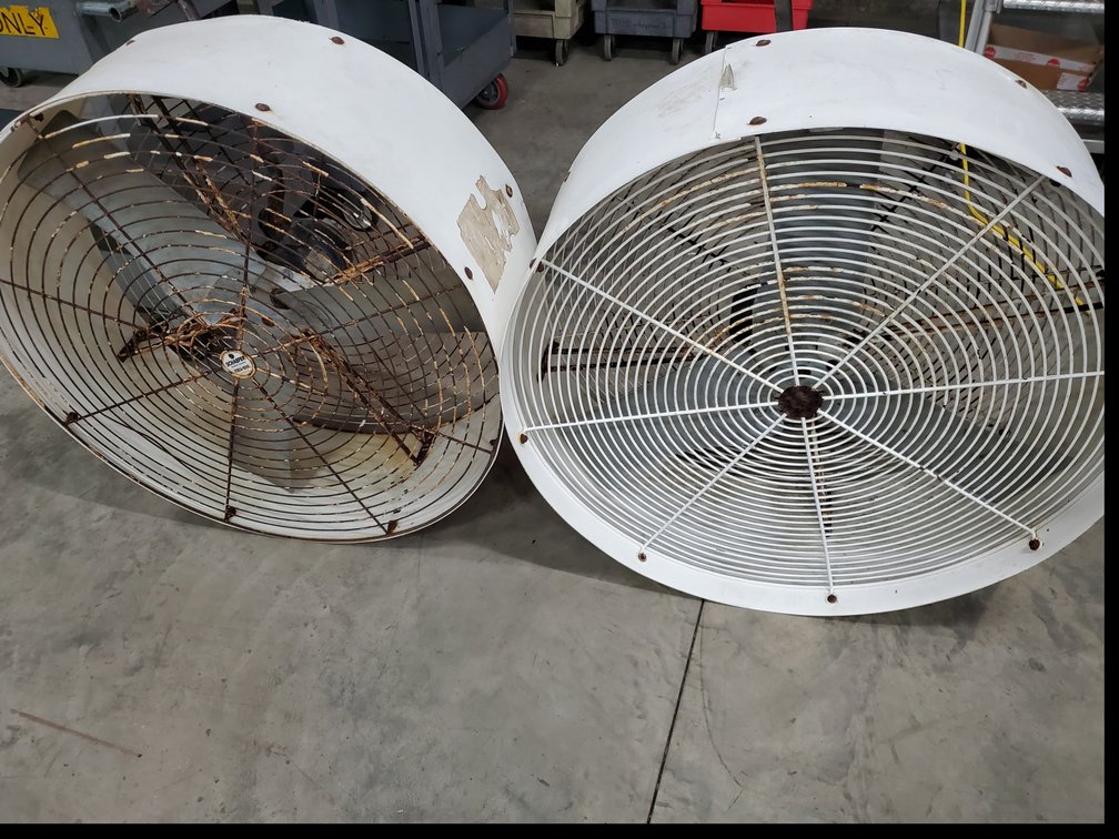 Lot 169: Pair of schaefer fans