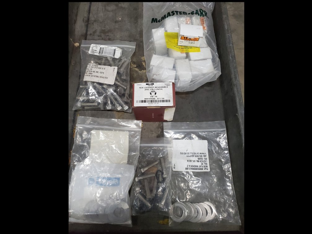 Lot 178: Stainless steel hardware and lock nuts
