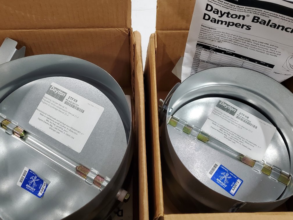 Lot 184: Balancing damper