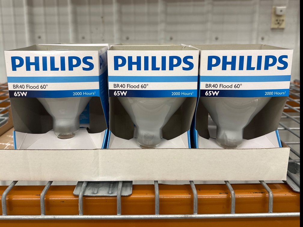 Lot 188: Philips Flood Light Bulbs