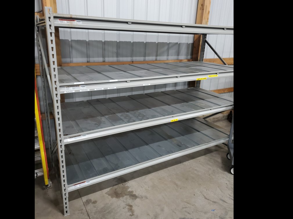 Lot 116: Garage shelving