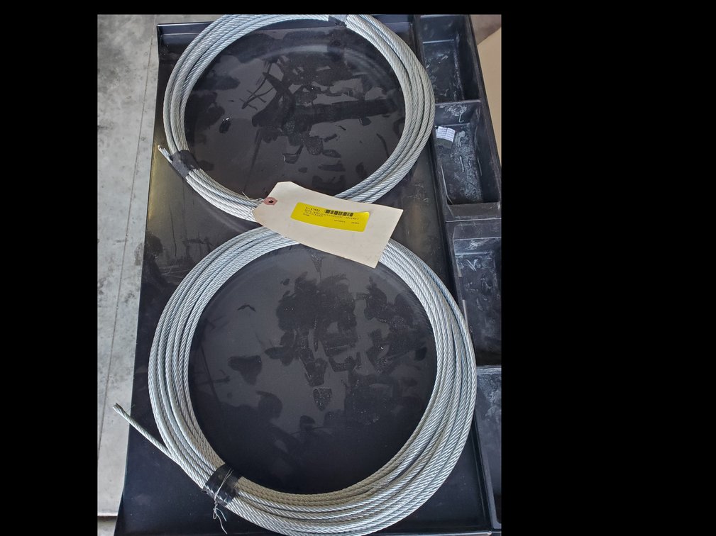 Lot 110: 2 rolls of galvanized cable