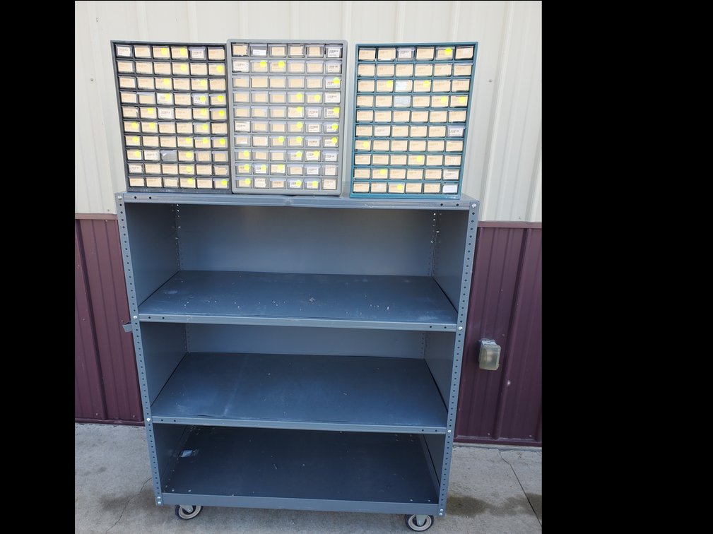 Lot 90: Metal storage cart