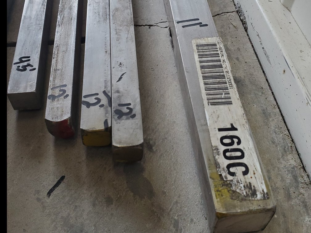 Lot 93: Solid Stainless square stock