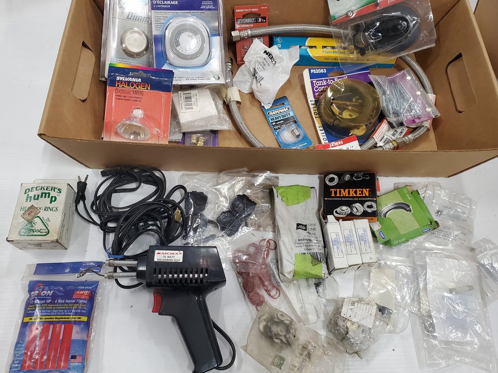 Lot 148: soldering gun and misc supplies