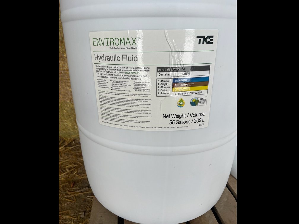 Lot 119: 55 gallons of hydraulic fluid