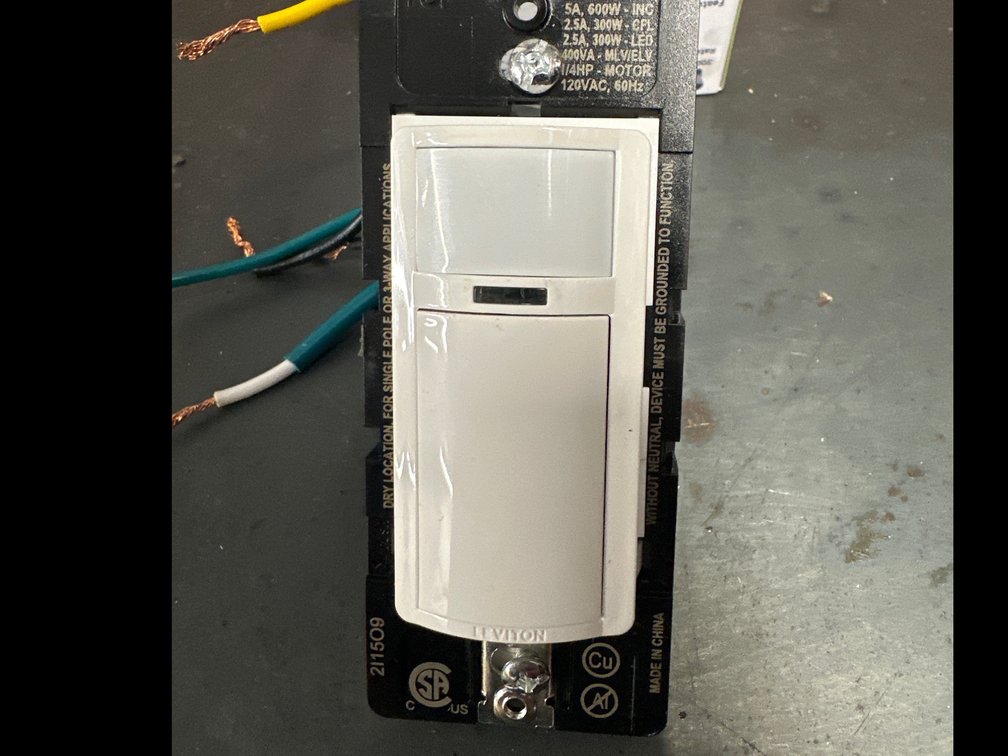 Lot 198: Leviton Motion Sensor Light Switch