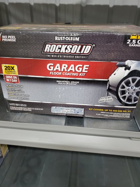 Lot 2: Rust-oleum floor coating kit
