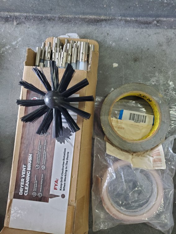 Lot 6: New dryer vent cleaning brush