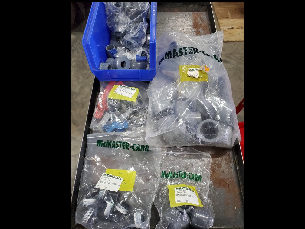 Lot 11: New Grey pvc fittings
