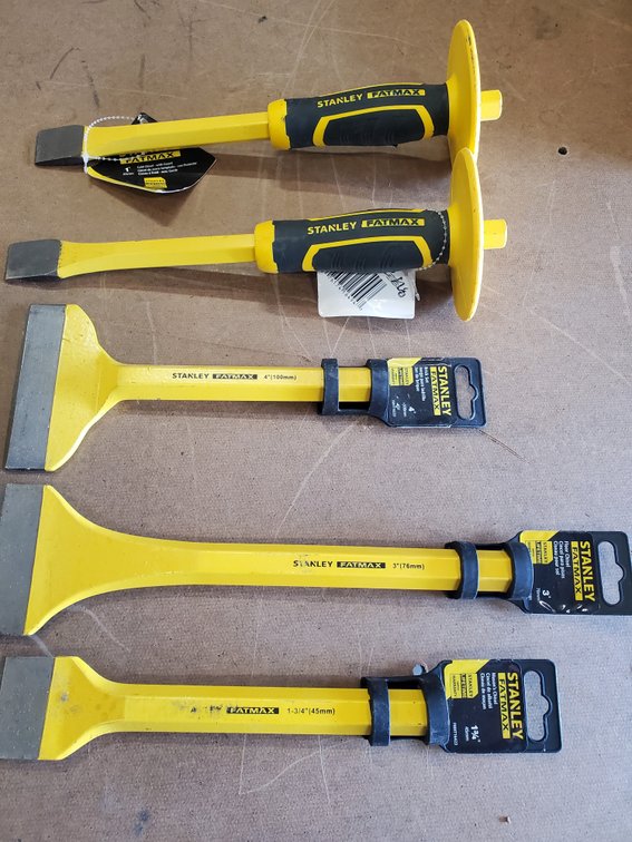 Lot 19: New stanley chisels