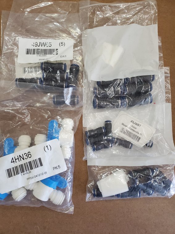 Lot 56: Water valves and connections