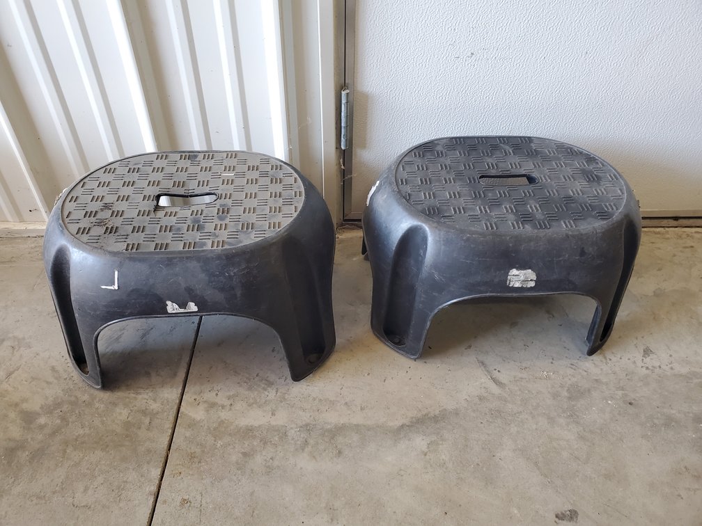 Lot 57: Pair of step stools