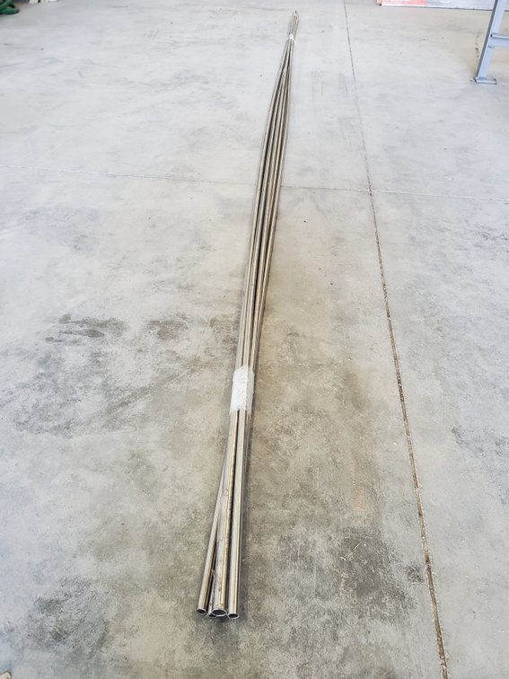 Lot 112: 316 stainless steel tubing