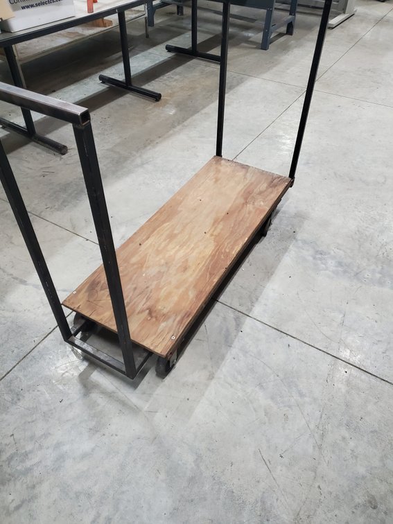Lot 139: Metal framed rolling cart