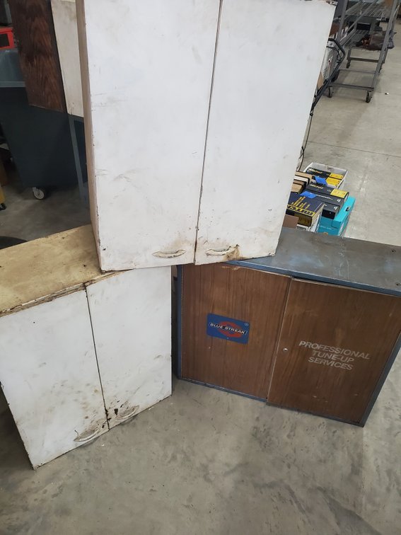 Lot 207: Garage or shop cabinets