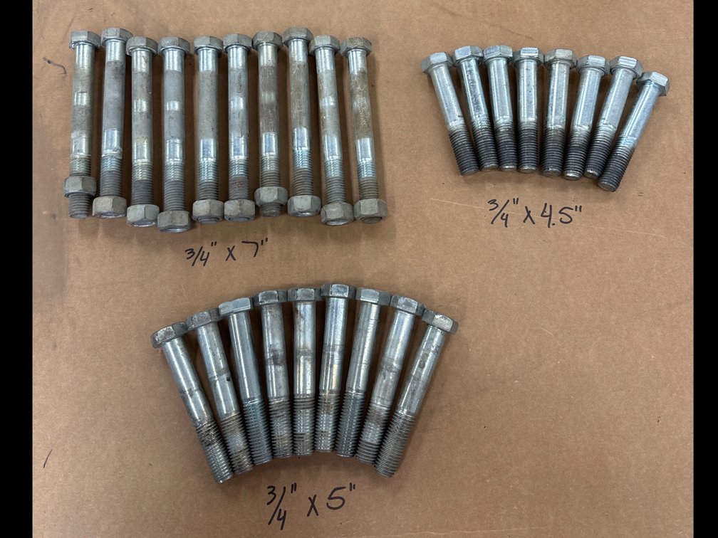Lot 216: Lot of 3/4” Grade 5 Bolts