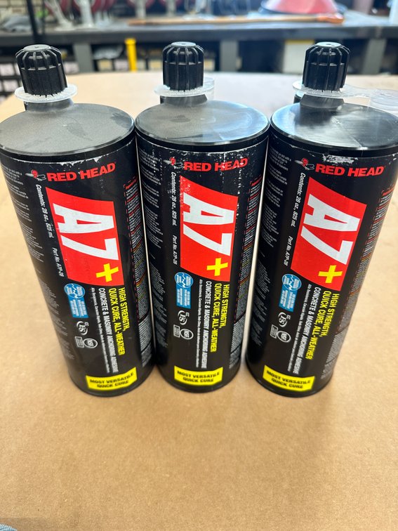 Lot 219: Lot of 3 Tubes Concrete Adhesive