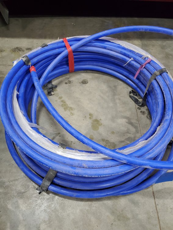Lot 67: 1 inch plastic water line