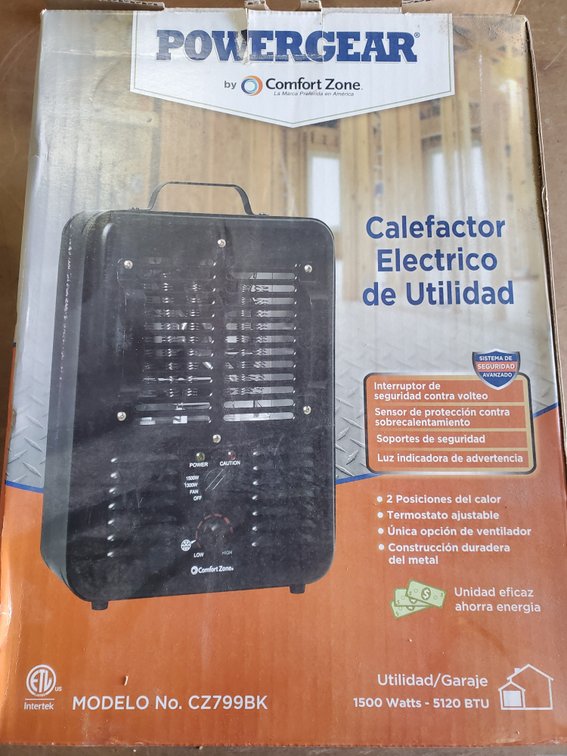 Lot 72: Electric heater