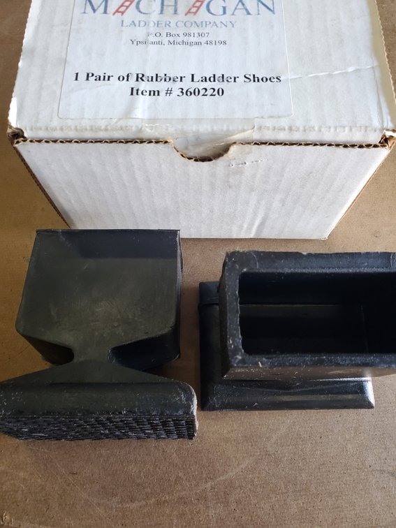 Lot 146: Pair of new rubber ladder shoes